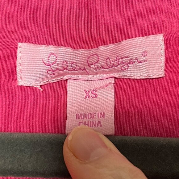 Lilly Pulitzer Boston Top Blouse Orchard Pink 100% Silk Size X-Small‎ - Picture 6 of 9